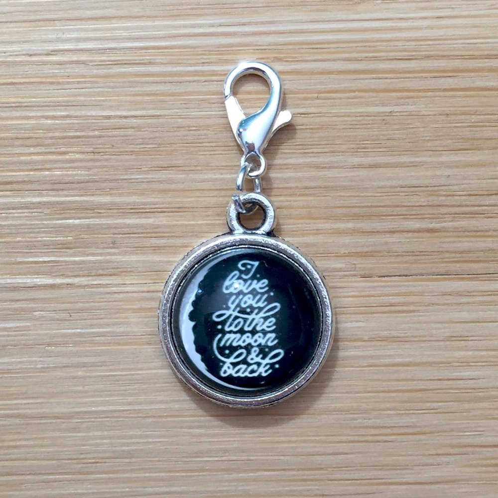Love you to the moon and back Charm